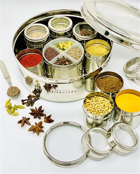 steel spice box|indian spice containers stainless steel.